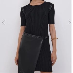 Jonathan Simkhai Gianna  Vegan leather mini dress size L